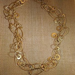 Premier Design 2 strand gold link necklace